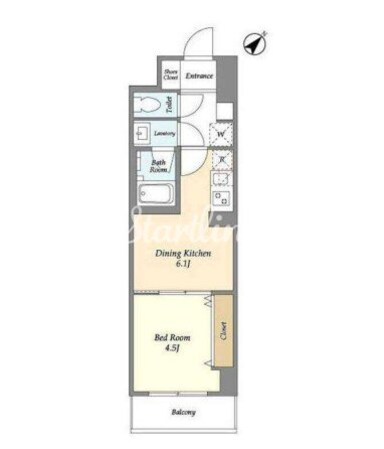 グランカーサ西葛西の物件間取画像